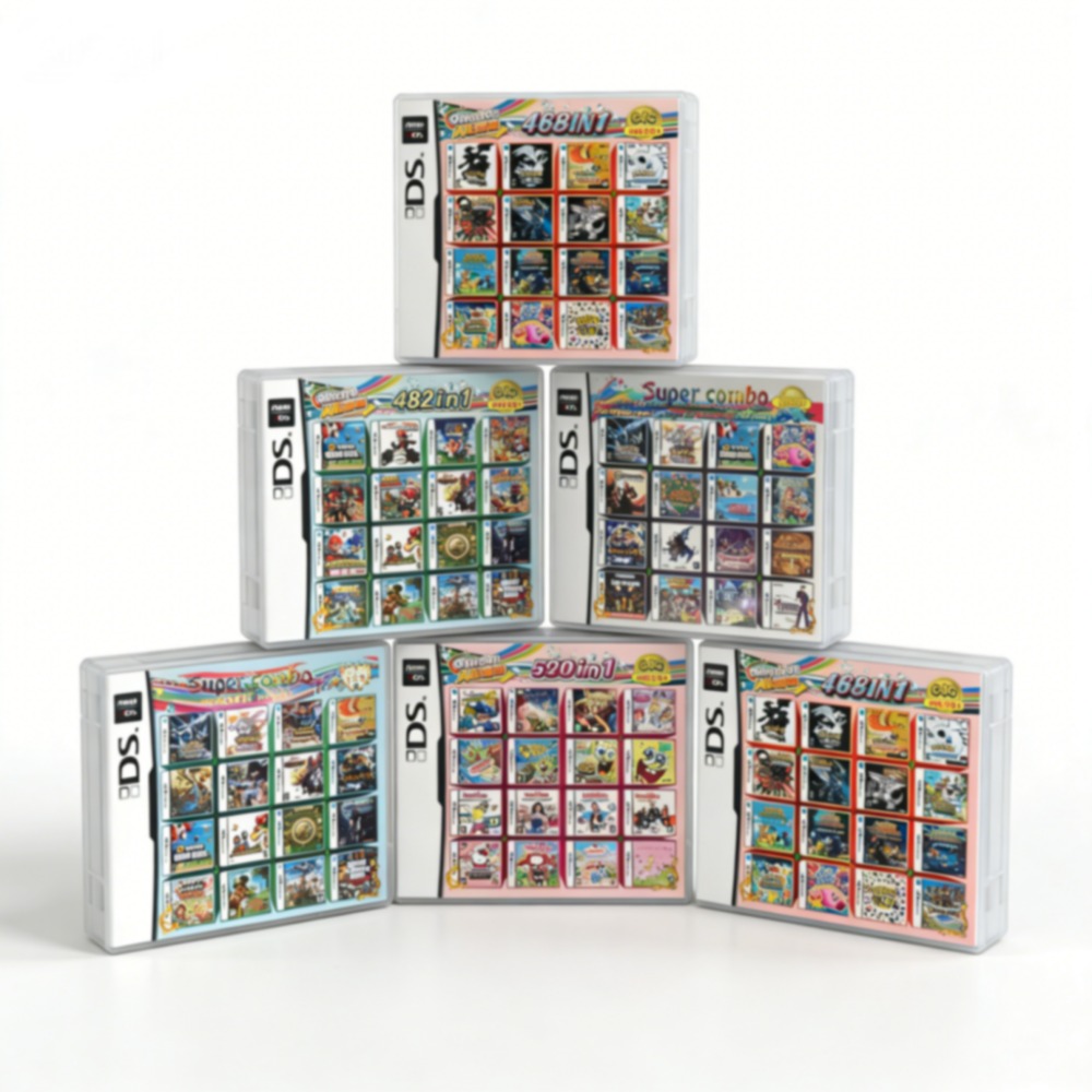 Retro Gaming Machine - ポケモンをテーマにしたマルチゲームカートリッジ（DS/3DS/NDSL/2DS対応）- クラシックなレトロゲームがプリロード済み、プラグ＆プレイ対応の携帯型ゲームアクセサリー