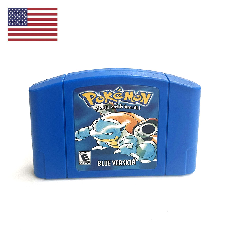 Retro Gaming Video - アメリカ版 NTSC 英語版 ポケモン ブルー N64