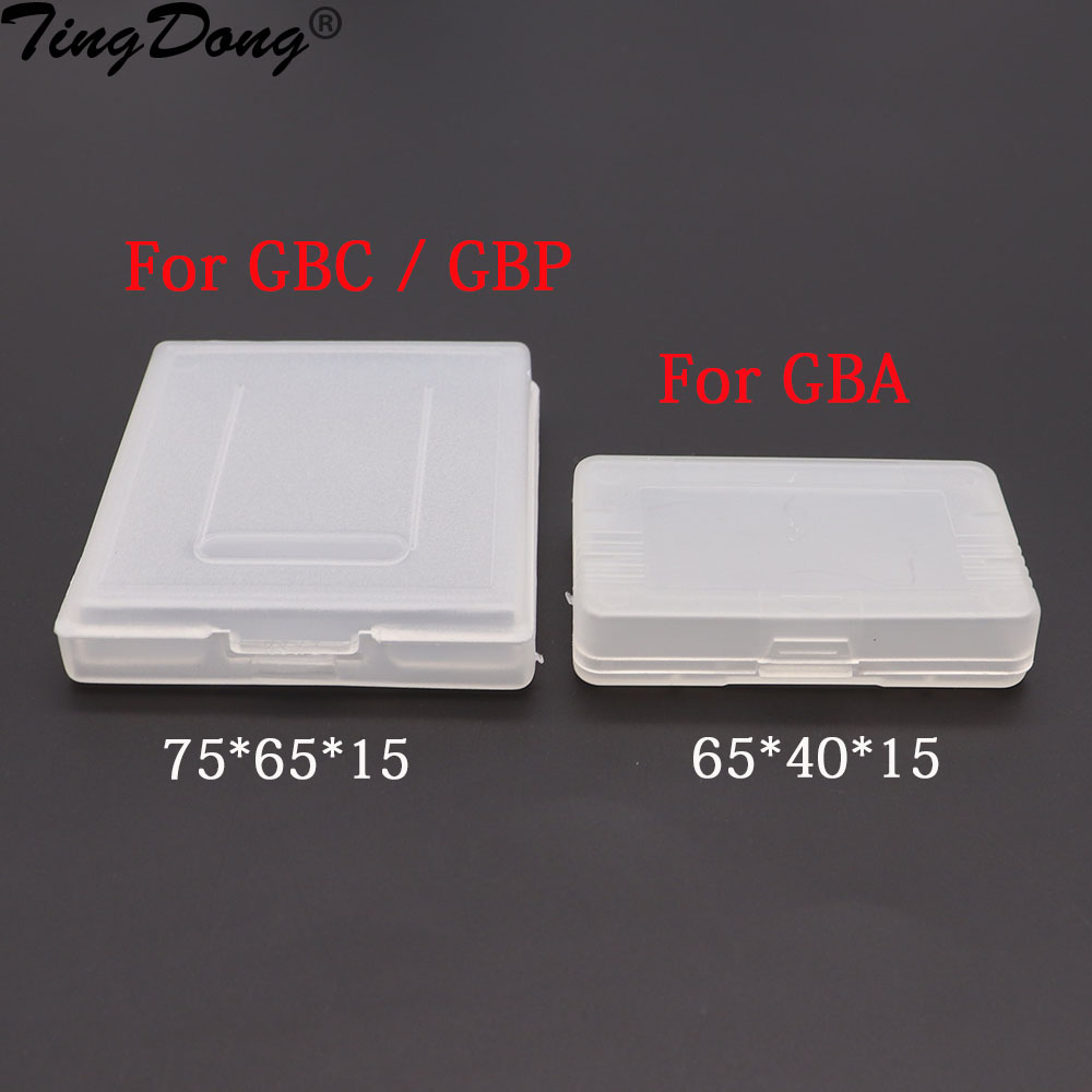 Game Boy Cartridge Holder - ゲームボーイのカードケース,プラスチック製のゲームカード,防塵,クリア,保護ボックス,gbc,gba,gbc