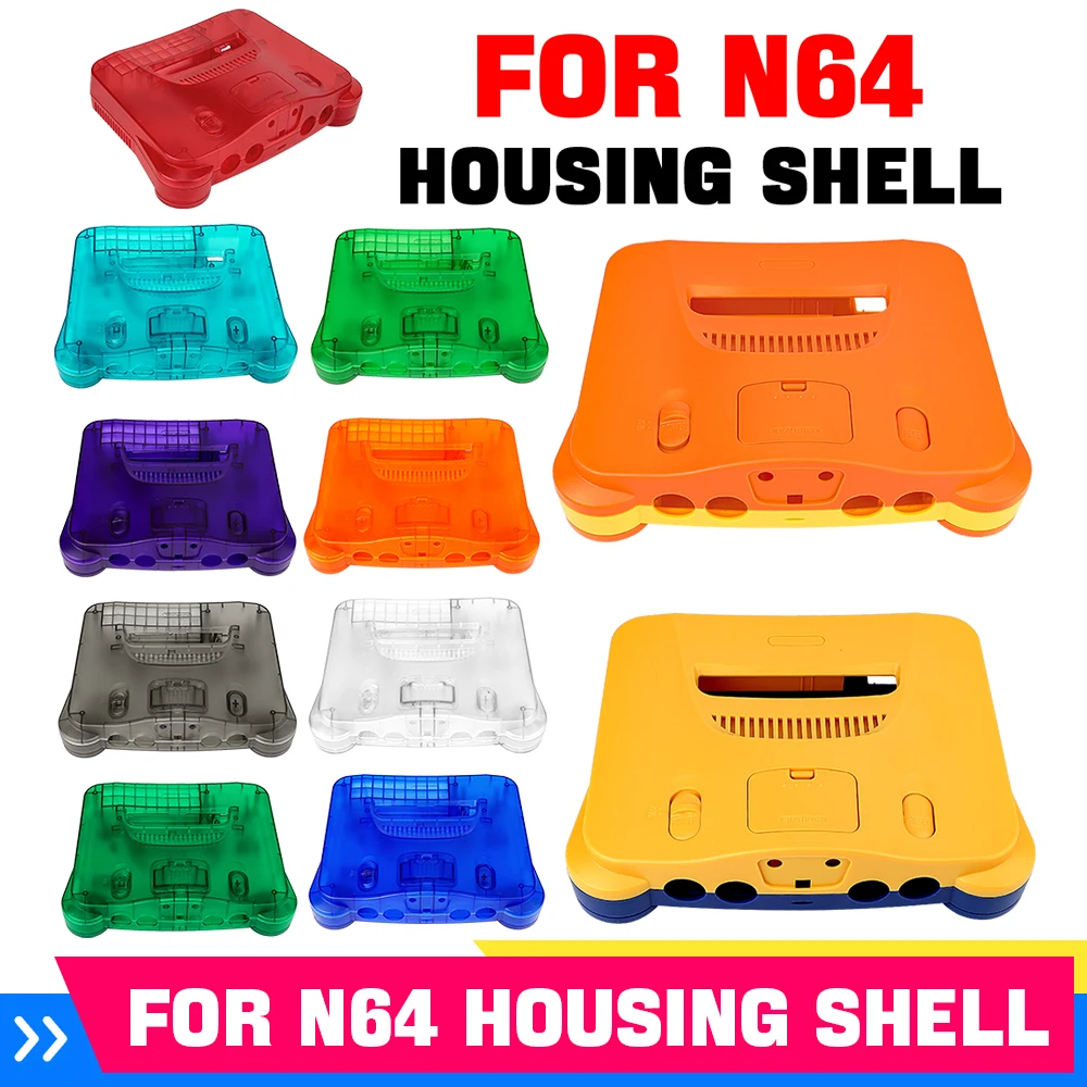 Retro Gaming Video - 11色の交換用レトロビデオゲームコンソールハウジングシェルカバーケース（N64ゲームコンソールアクセサリー用）