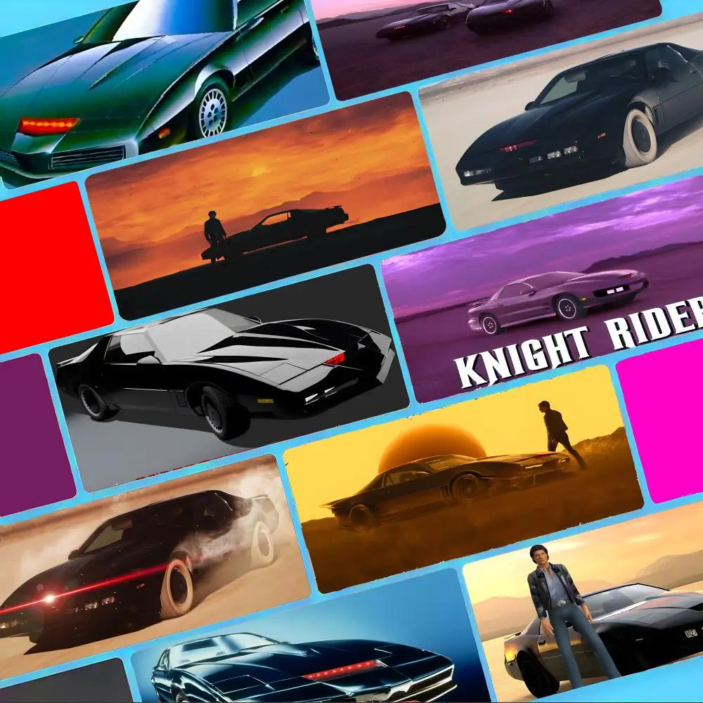 Retro Knight Gaming - レトロナイトライダーズマウスパッドノンスリップ大型デスクマット厚いステッチエッジゲーミングマウスパッド