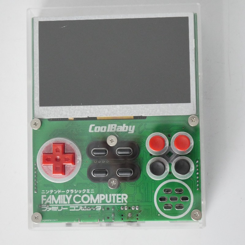 Retro Gaming Video - Coolbaby x7-ポータブルビデオゲームコンソール,8ビット,3.5インチ,統合された60ピンカートリッジ