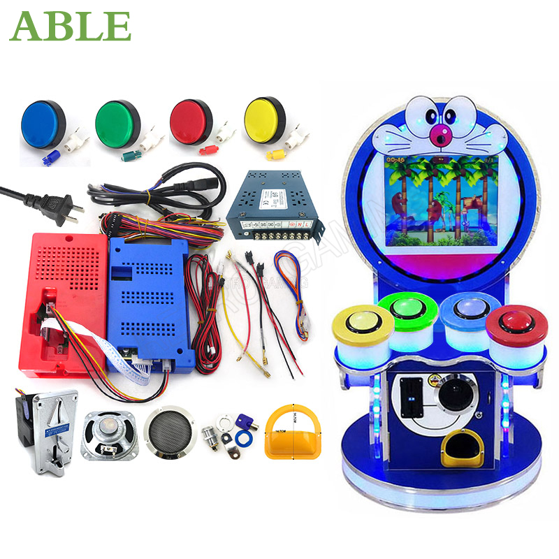 Retro Gaming Shop - 子供のためのアーケードアドベンチャーゲーム,ボタン付きリズム,PCBボード,コイン式アーケードアイランド用DIYキット