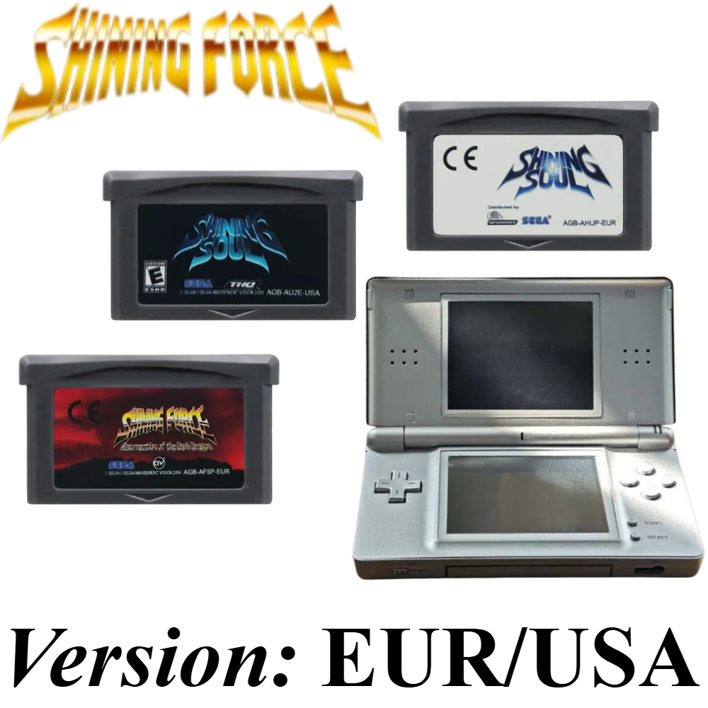 Retro Gaming Video - シャイニングソウル/シャイニングフォース ダークドラゴンの復活 GBA 3スタイル GBA SP