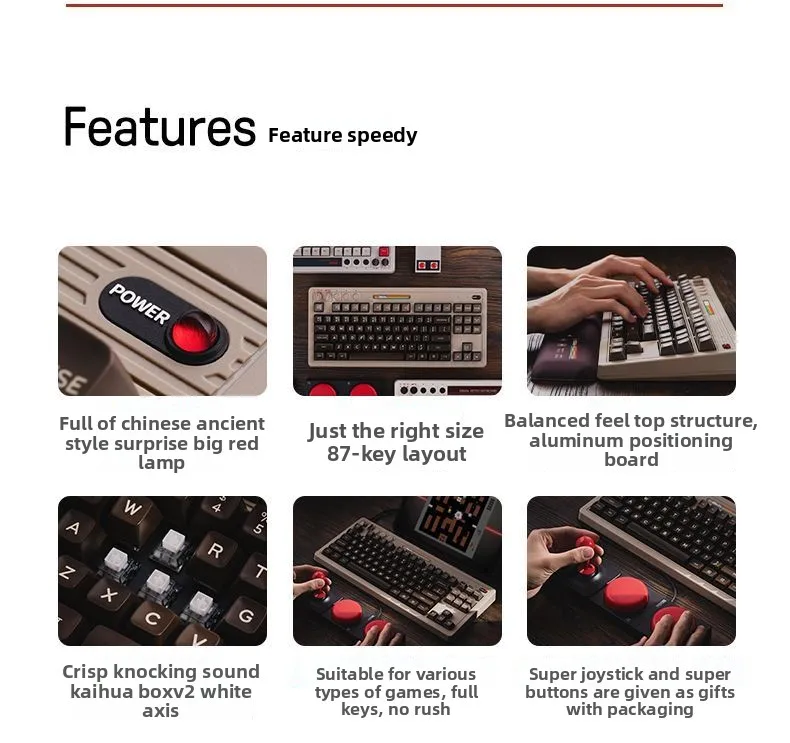 Retro87C64 レトロメカニカルゲーミングキーボード  - Retro Gaming Universe のレビューと価格