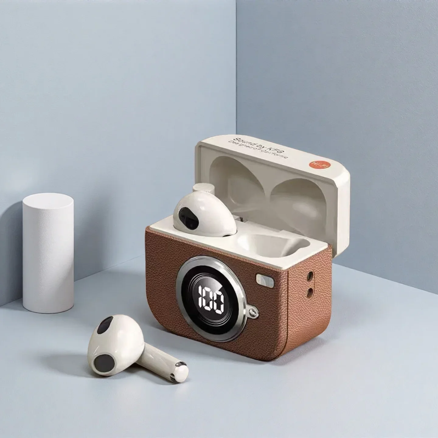 レトロなカメラ型ワイヤレスBluetoothイヤホン、インテ - Retro Gaming Headset のレビューと価格