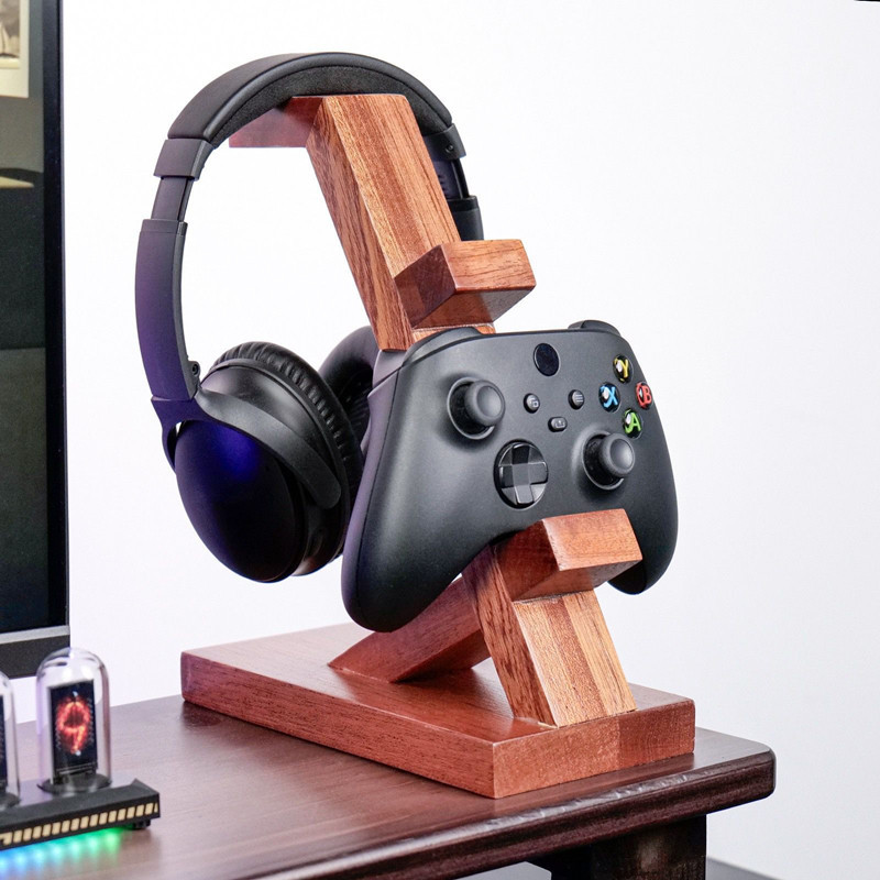 木製コントローラースタンド多機能ゲームコントローラーヘッドセ - Retro Gaming Headset のレビューと価格