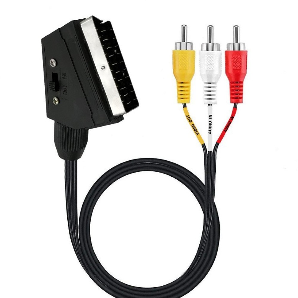 SCART-3RCA変換ケーブル。切り替え可能な汎用オーディ - Retro Gaming Universe のレビューと価格