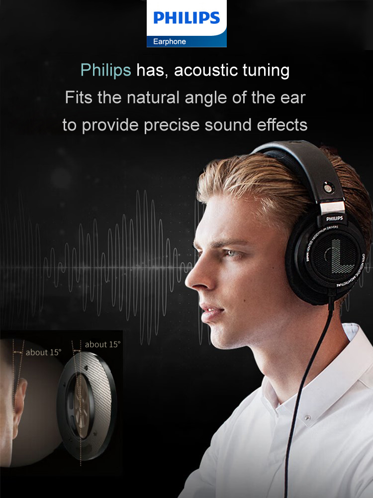 フィリップス SHP9500 ヘッドフォン HiFi ステレ - Retro Gaming Headset のレビューと価格