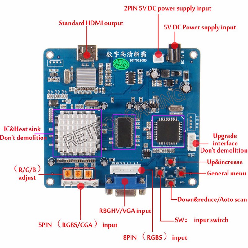 CGA TO HDMI コンバーター RGBS / CGA  - Retro Gaming Shop のレビューと価格